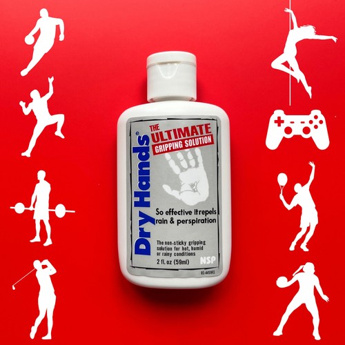 Dry hands grip liquid chalk - dry,